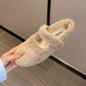Thick-Soled Mink Fur Shoes