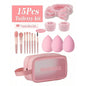 Professional Makeup Brush and Powder Puff Set 46 Pieces