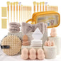 Professional Makeup Brush and Powder Puff Set 46 Pieces