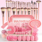 Professional Makeup Brush and Powder Puff Set 46 Pieces