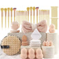 Professional Makeup Brush and Powder Puff Set 46 Pieces
