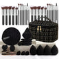 Professional Makeup Brush and Powder Puff Set 46 Pieces