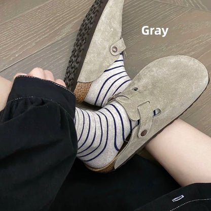 Genuine leather Birken shoes