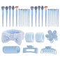 Professional Makeup Brush and Powder Puff Set 46 Pieces