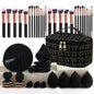 Professional Makeup Brush and Powder Puff Set 46 Pieces