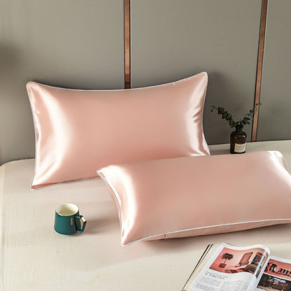 Ice silk satin pure silk pillowcase