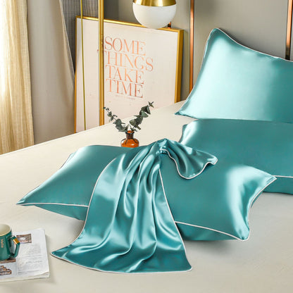 Ice silk satin pure silk pillowcase