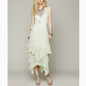 Womens Lace Dress with Irregular Hem
