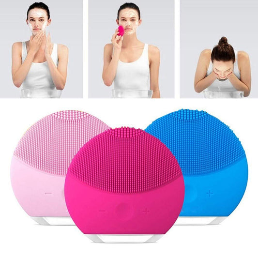 Forever Facial Massager is an ultrasonic electric silicone facial cleanser brush designer