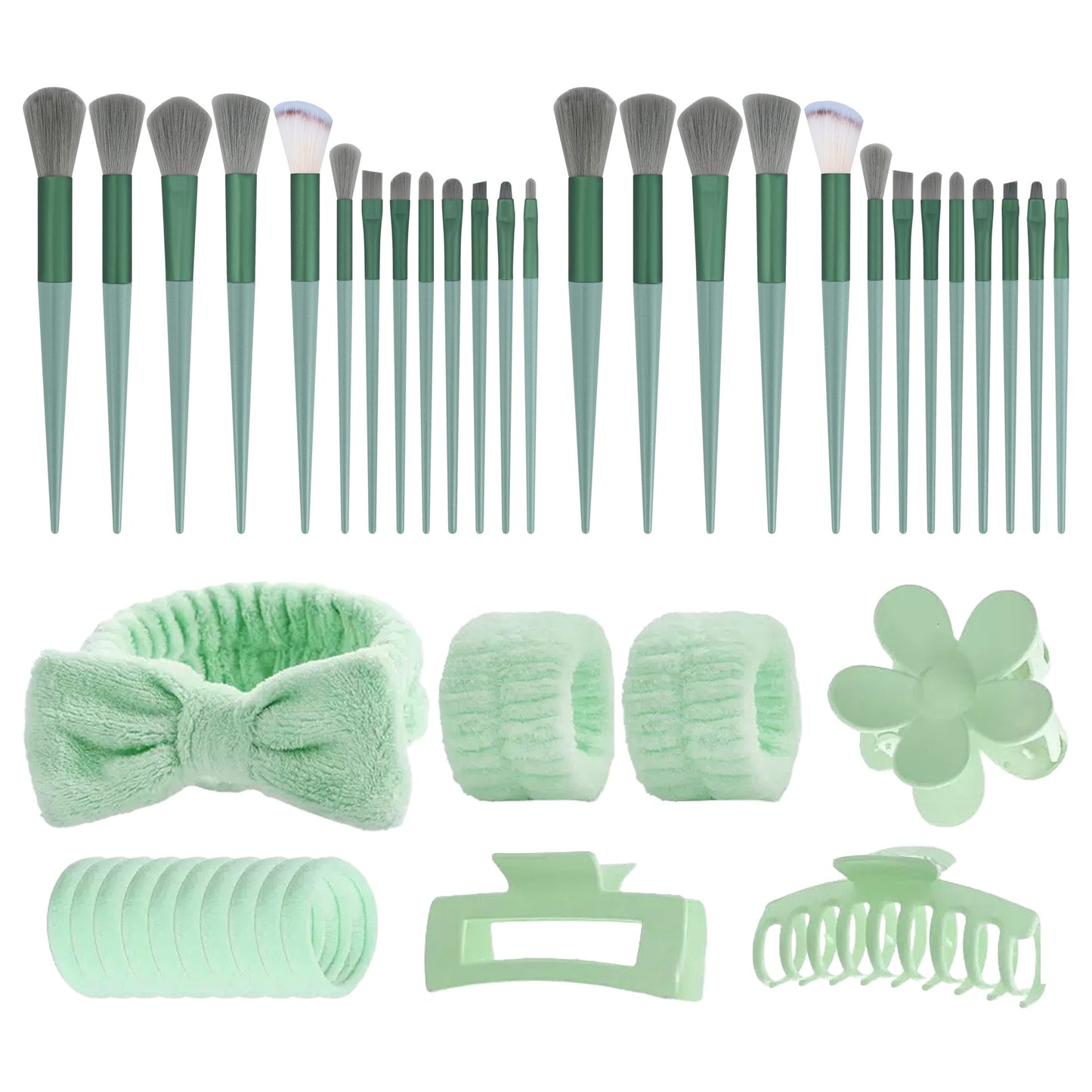 Professional Makeup Brush and Powder Puff Set 46 Pieces