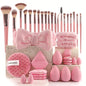 Professional Makeup Brush and Powder Puff Set 46 Pieces