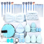 Professional Makeup Brush and Powder Puff Set 46 Pieces