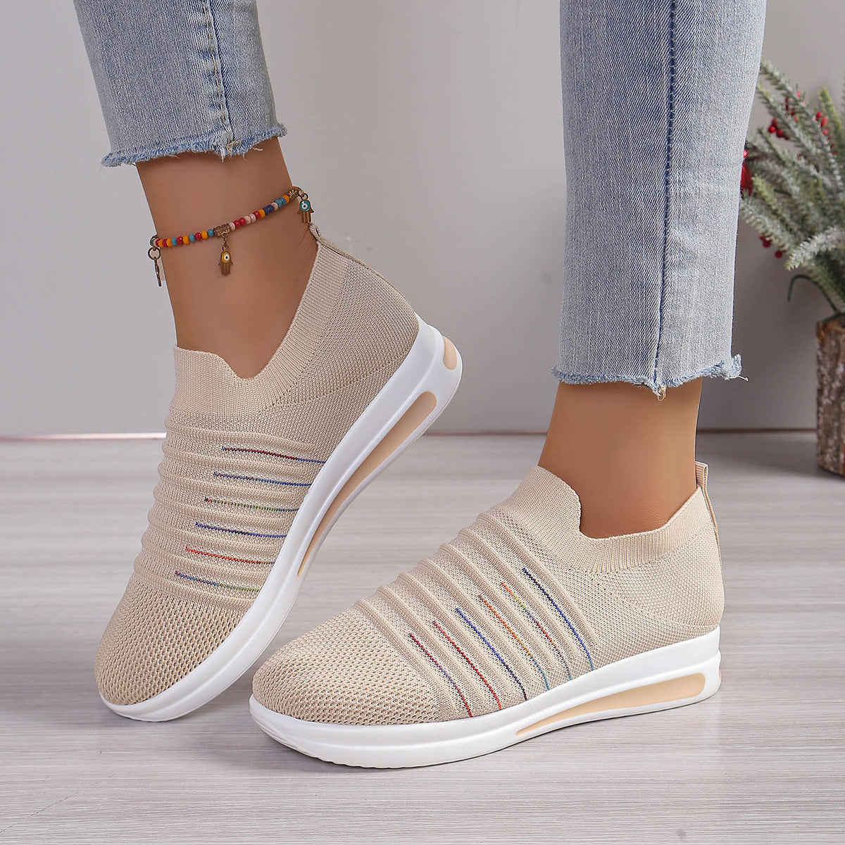 Women's Slip-On Fly Woven Shoes